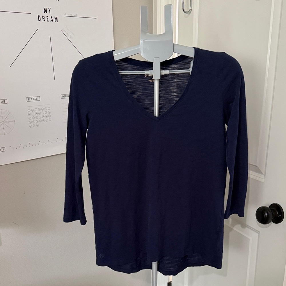 Lilly Pulitzer Navy Long Sleeve Top